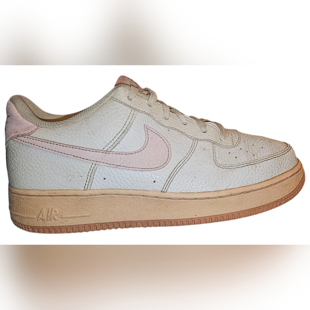 Nike Air Force 1 Low White and Pink Sneakers